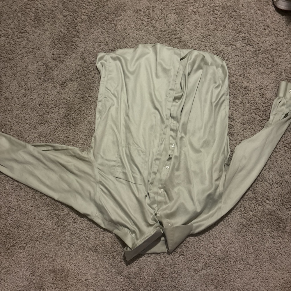Light green button down Perry Ellis Portfolio